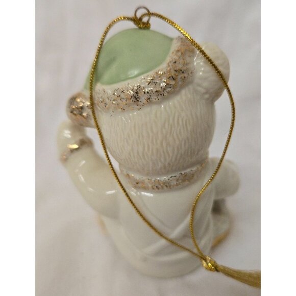 Lenox Teddy's Millennium Wish Porcelain Ornament 3.5" - Picture 4 of 6